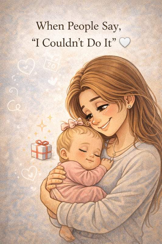 When People Say, “I Couldn’t Do It” 🤍