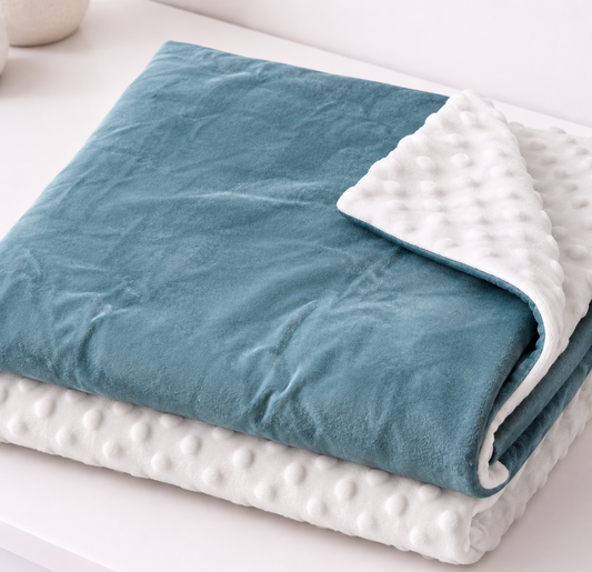 Blue Bliss Minky Blanket