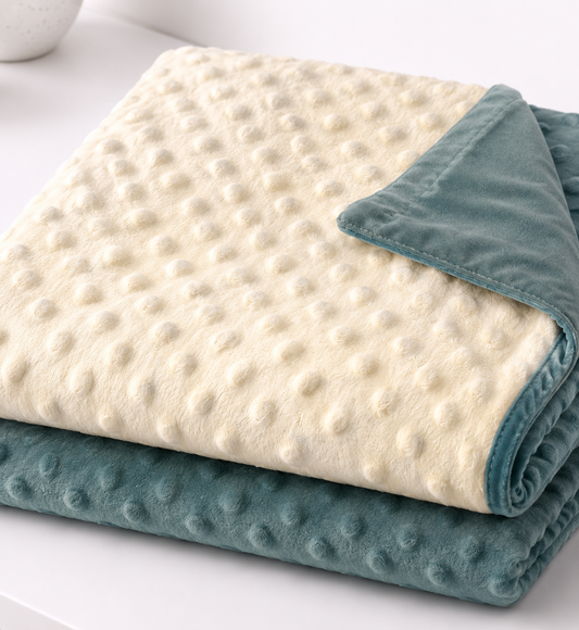 Teal Appeal Minky Blanket