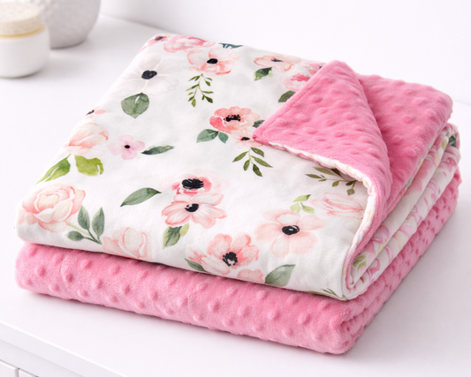 Flowers Forever Minky Blanket