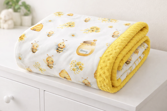 Busy Bee Minky Blanket